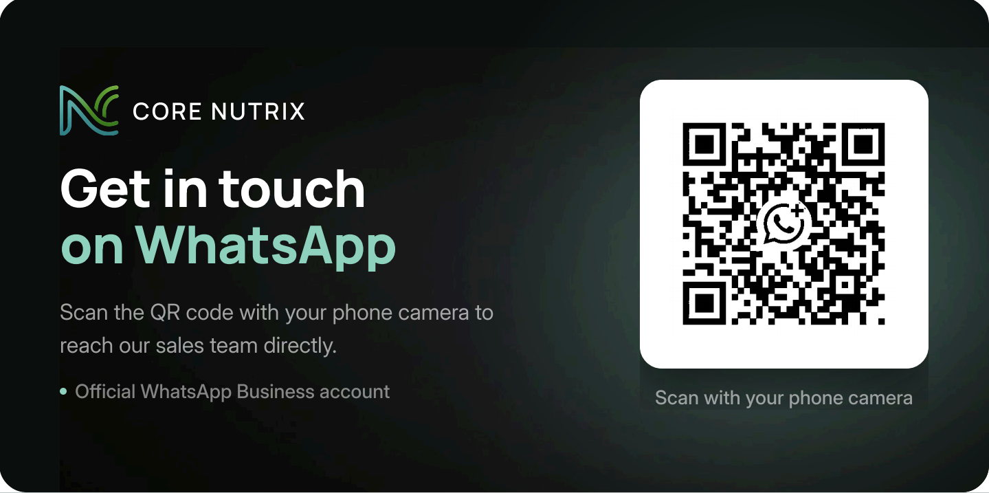 Scan to chat with Core Nutrix on WhatsApp